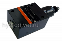 DBDH6P1X/200 - Предохранительный клапан прямого управления Ду6, давление регулировки до 200 бар, тип монтажа - на плиту, элемент регулировки H = рукоятка