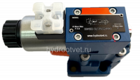 DBW10B2-5X/315CW220-50N9K4 - Предохранительный клапан Ду10 с давлением настройки до 315 бар, управление - X и Y - внутренние с разгрузкой B = открыт с электроуправлением W220
