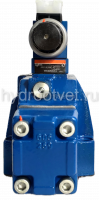 4WRZ25W6-220-7X/6EG24N9ETK4/D3V - Пропорциональный распределитель Ду25 без усилителя, номинальный расход 220 л/мин, схема W6, каналы управления ET - X и Y - внутренние