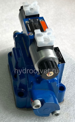 4WEH22E7X/6EW110N9ETK4/B10 - Гидрораспределитель с электроуправлением Ду25 схема E (44), напряжение W110, каналы управления ET - X и Y - внутренние