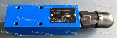 DA6VA2B5X/50FSM - Разгрузочный предохранительный клапан Ду6 с давлением настройки до 50 бар, подключение насоса в канал А